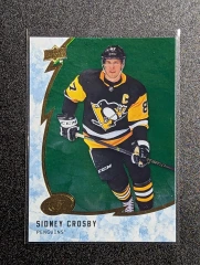 2019-20 UD Ice Gold Foil Sidney Crosby #1Green Penguins